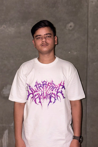 MORTAL “VOID PURPLE” Oversized T-Shirt – 240 GSM French Terry Streetwear