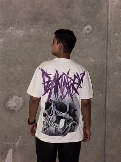 MORTAL “VOID PURPLE” Oversized T-Shirt – 240 GSM French Terry Streetwear