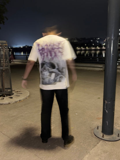 MORTAL “VOID PURPLE” Oversized T-Shirt – 240 GSM French Terry Streetwear